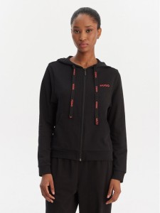 HUGO Bluza 50556350 Czarny Regular Fit
