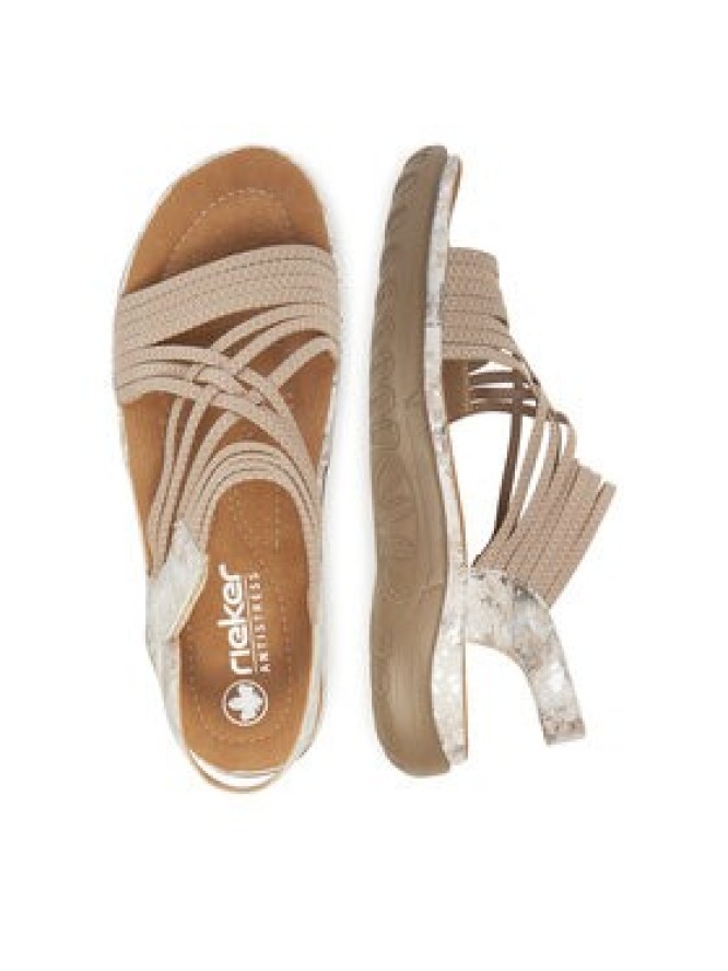 Rieker Sandały 64888-60 Beżowy