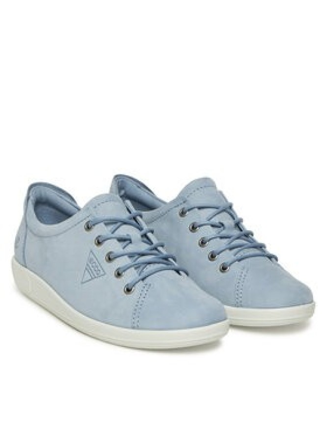 ECCO Sneakersy Soft 2.0 Tie 20650302434 Niebieski