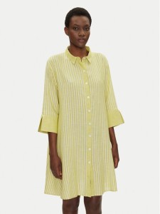 Iconique Sukienka koszulowa IC25-026 Zielony Relaxed Fit