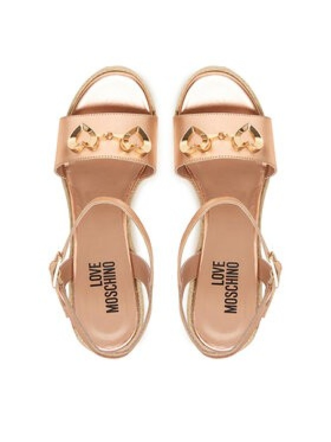 LOVE MOSCHINO Espadryle JA1615BI0OIC0600 Różowy