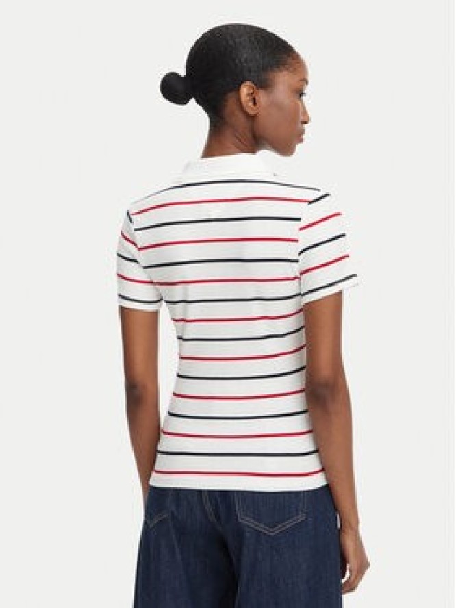 Tommy Jeans Polo DW0DW22327 Biały Slim Fit