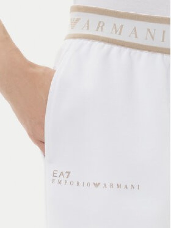 EA7 Emporio Armani Spodnie dresowe 7W000281 AF12501 U0002 Beżowy Regular Fit
