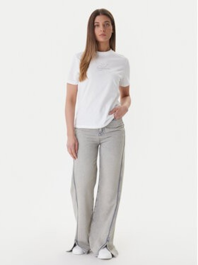 Calvin Klein Jeans T-Shirt LV047F831G Biały Regular Fit