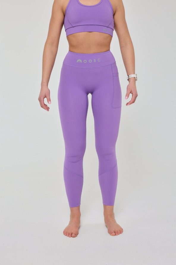 Legginsy Infinite z wysokim stanem - Fioletowe