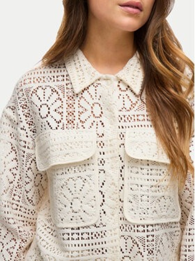 Vila Koszula Merinda 14105211 Beżowy Loose Fit