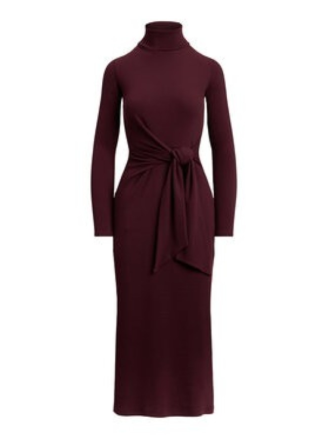 LAUREN RALPH LAUREN Sukienka dzianinowa 200980028006 Bordowy Slim Fit
