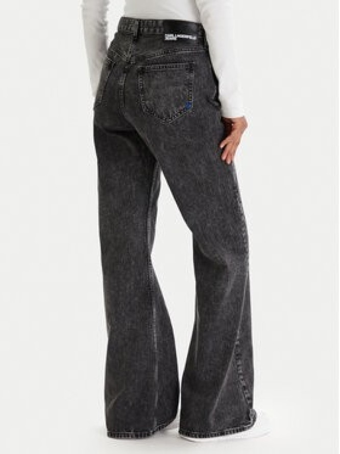 Karl Lagerfeld Jeans Jeansy B1W10083 Czarny Flare Fit
