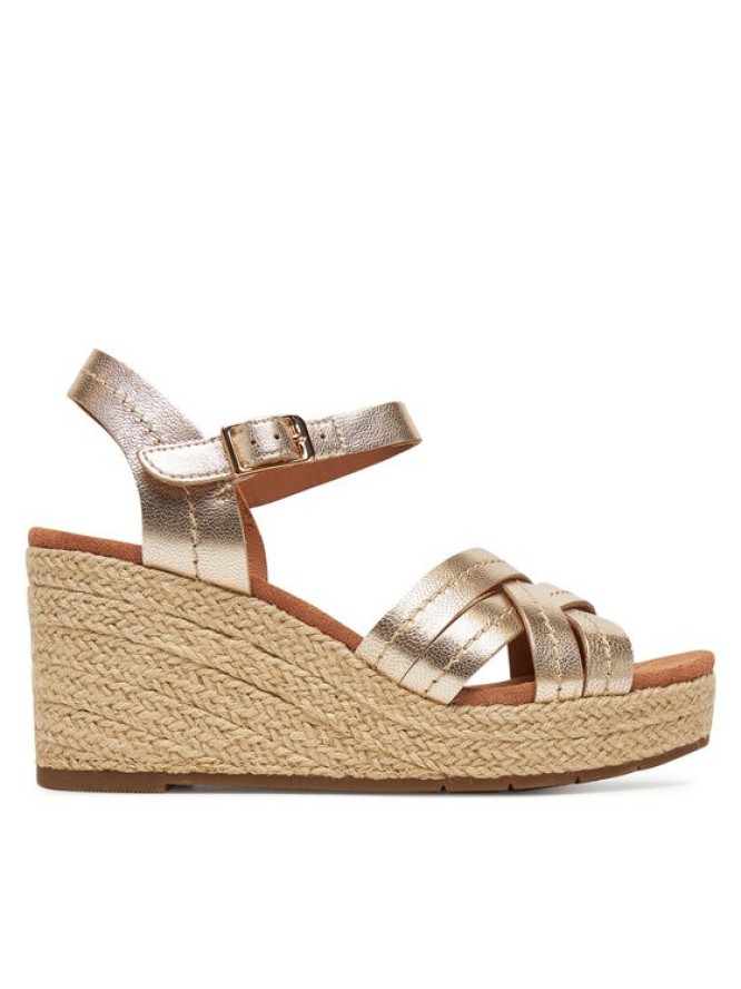 Clarks Espadryle Sabina Strap 26181463 Złoty