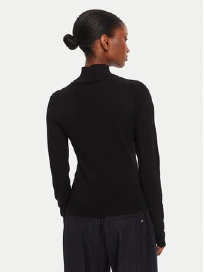 LOLA CASADEMUNT Golf LF2515007 Czarny Regular Fit