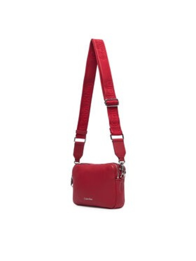 Calvin Klein Torebka Webbing 2X Strap Camera Bag LV04F3656G Czerwony