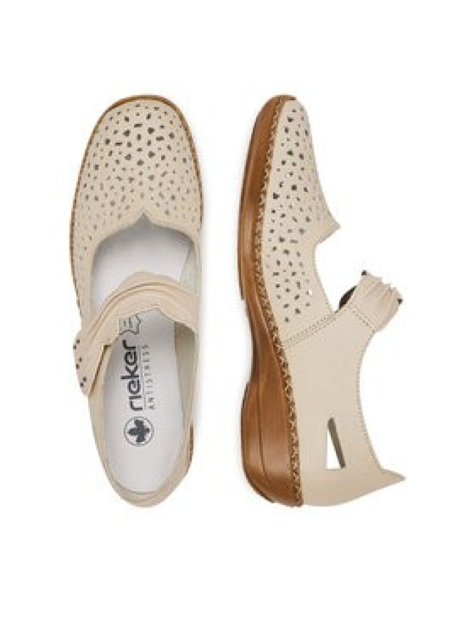 Rieker Półbuty 41399-60 Beżowy