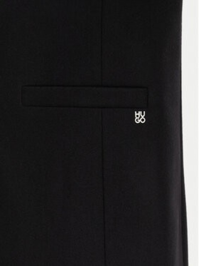HUGO Płaszcz wełniany Mojeni 50569838 Czarny Relaxed Fit