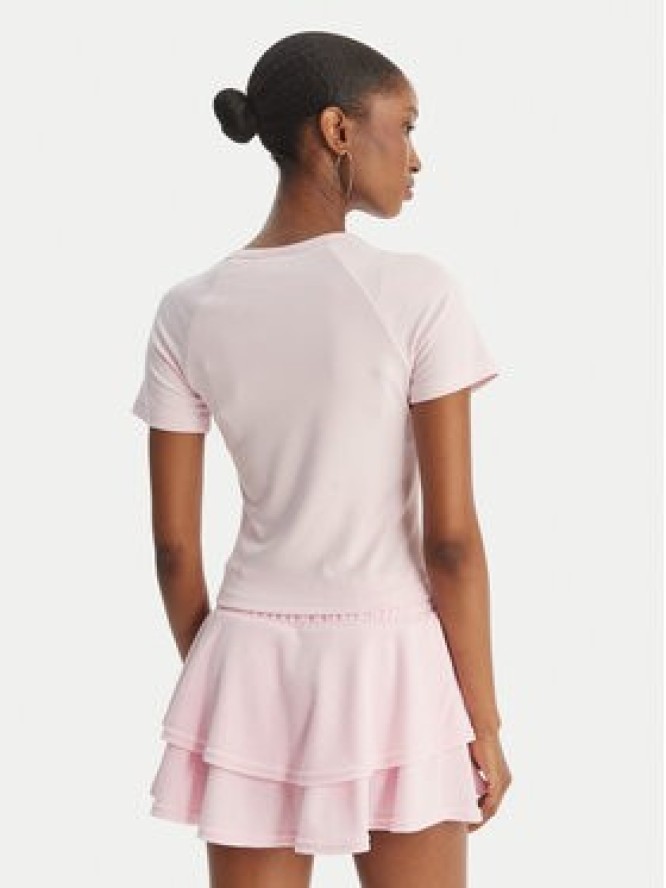 Juicy Couture T-Shirt Baby JCWCT126317 Różowy Slim Fit