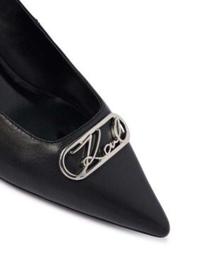 KARL LAGERFELD Czółenka Pasha Signia KL30121 Czarny