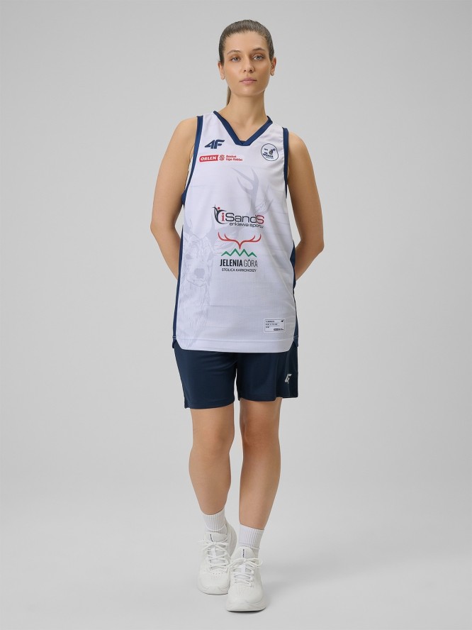 4F Koszulka meczowa replika domowa z sezonu 2025/26 damska 4F x Isands Wichoś Jelenia Góra - biała M