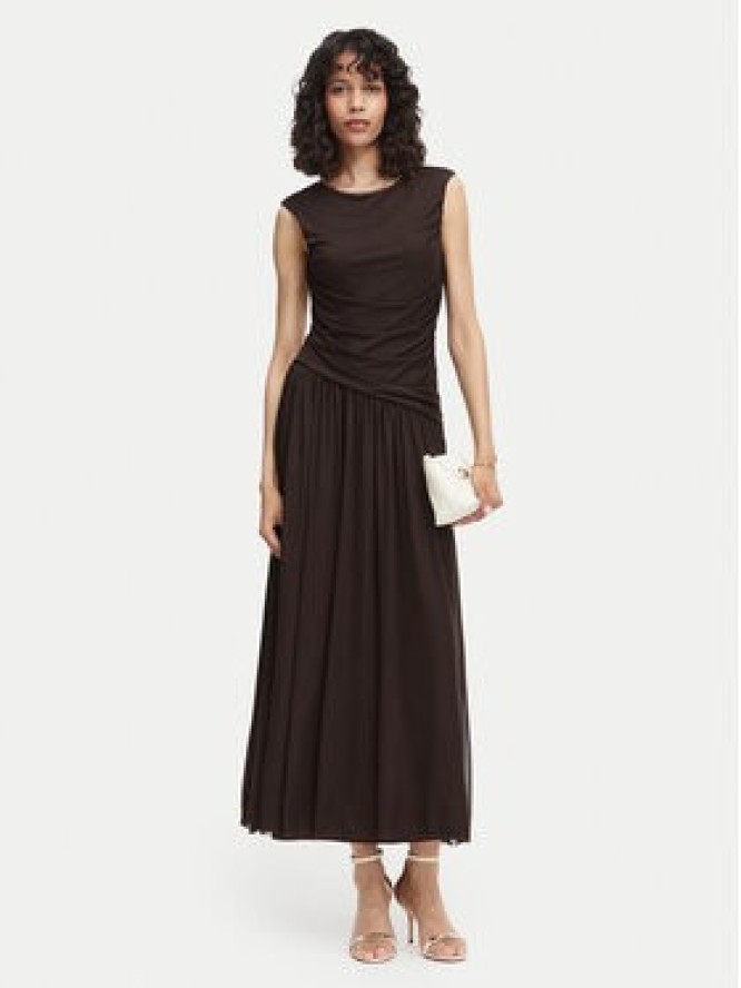 Vero Moda Sukienka wieczorowa Penelope 10351455 Brązowy ciemny Regular Fit