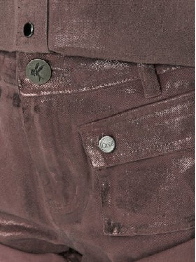 One Teaspoon Szorty jeansowe 26553 Brązowy Regular Fit