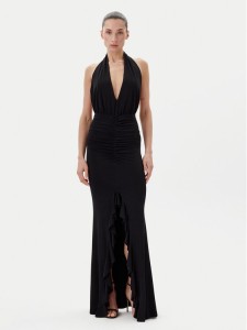 Eleh Sukienka wieczorowa ESS250194 Czarny Regular Fit