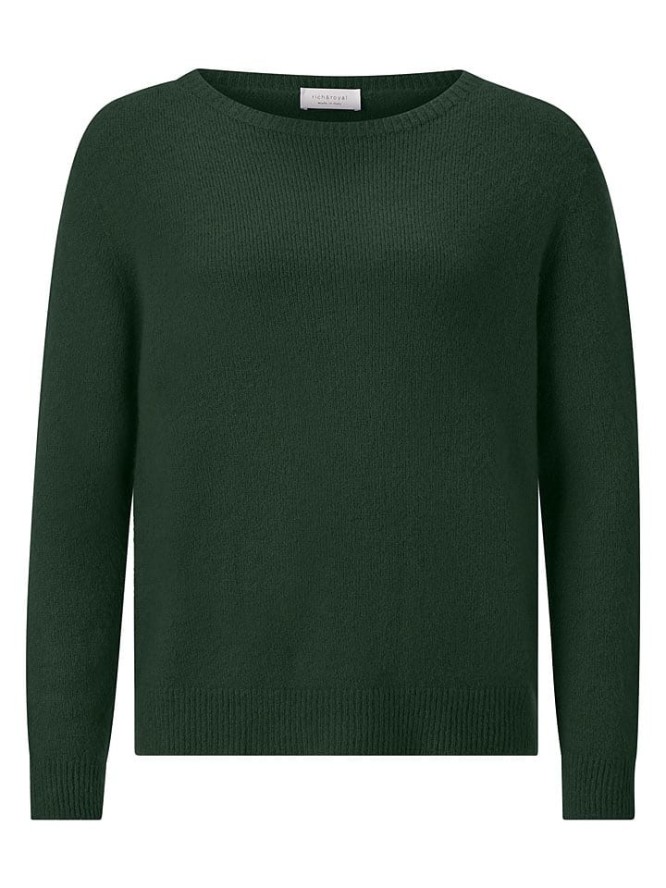 Rich & Royal Sweter w kolorze ciemnozielonym rozmiar: L