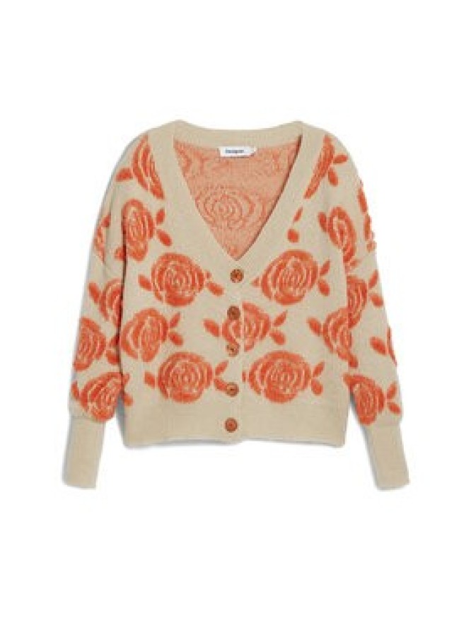 Desigual Kardigan Carter 25WWJF22 Beżowy Relaxed Fit