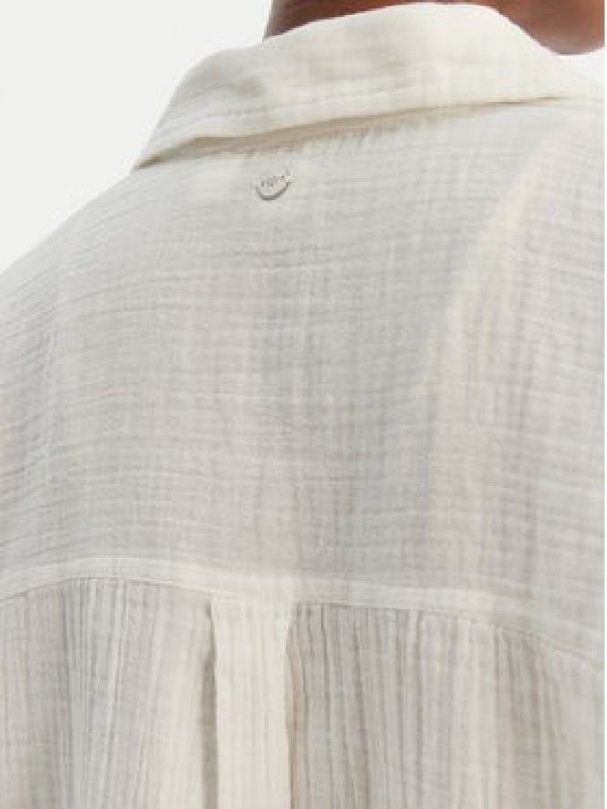 Roxy Koszula Morning Time ERJWT03674 Écru Relaxed Fit