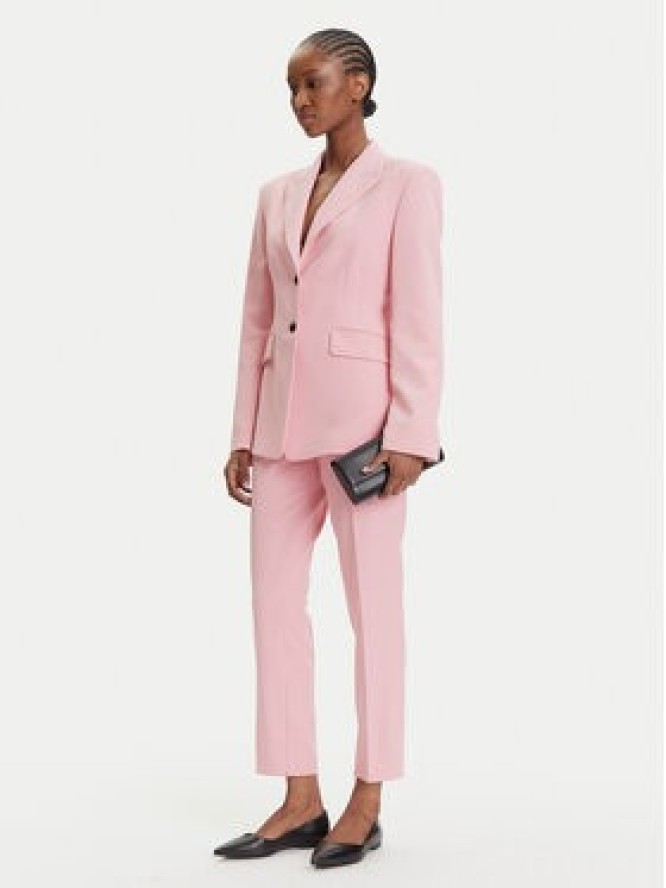 HUGO Spodnie materiałowe Hedima-1 50544742 Różowy Slim Fit