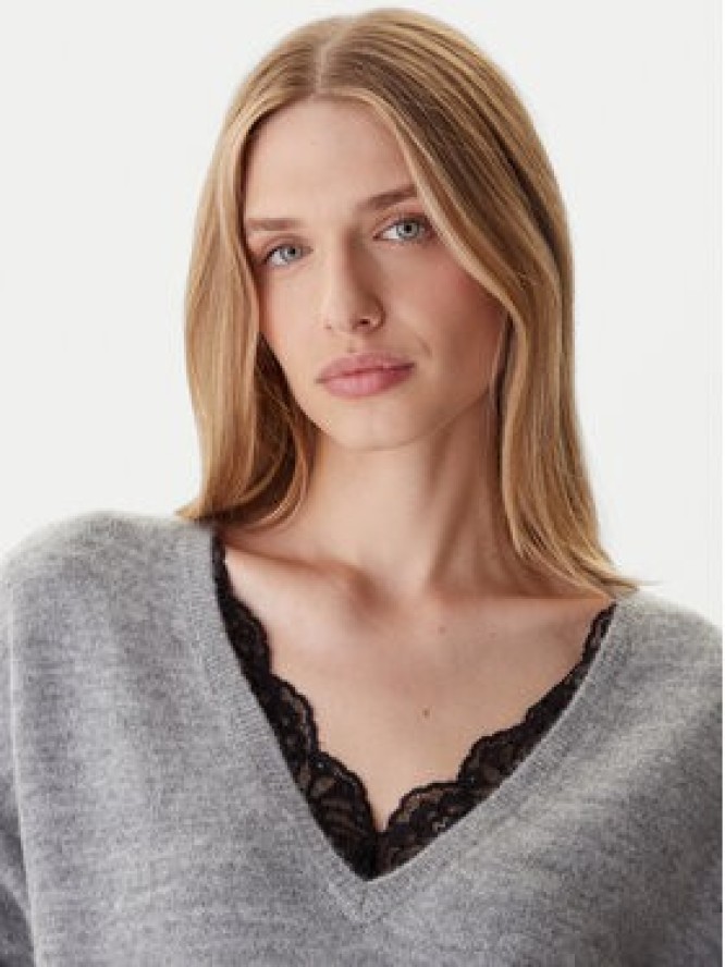 ONLY Sweter Manifesta 15329229 Szary Regular Fit