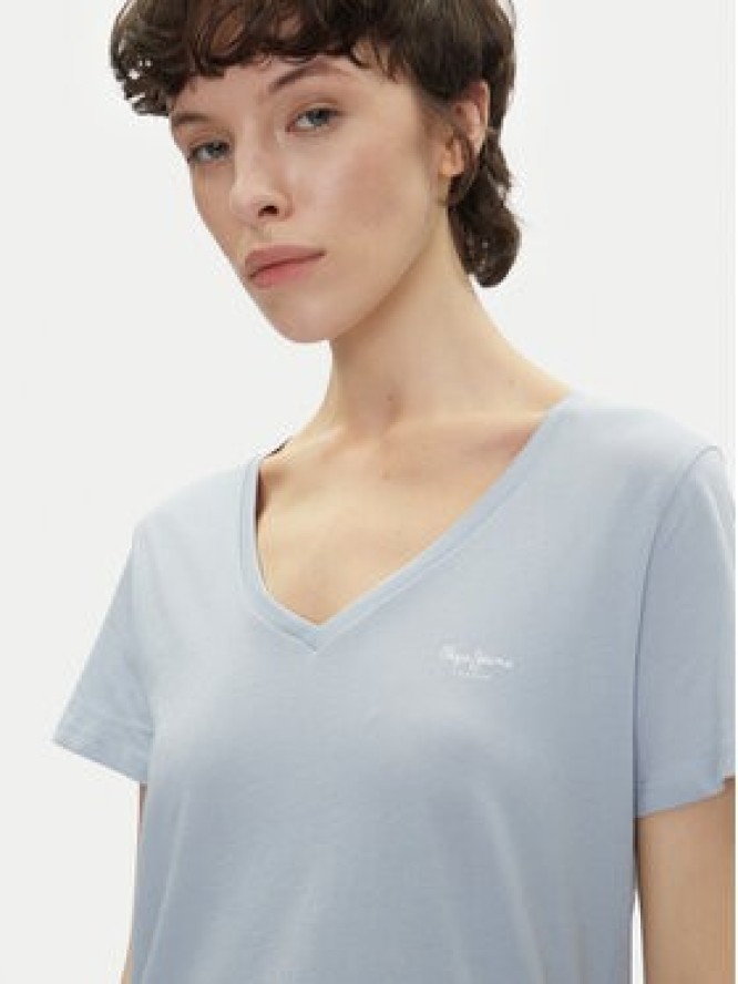 Pepe Jeans T-Shirt Macy PL506051 Niebieski Regular Fit