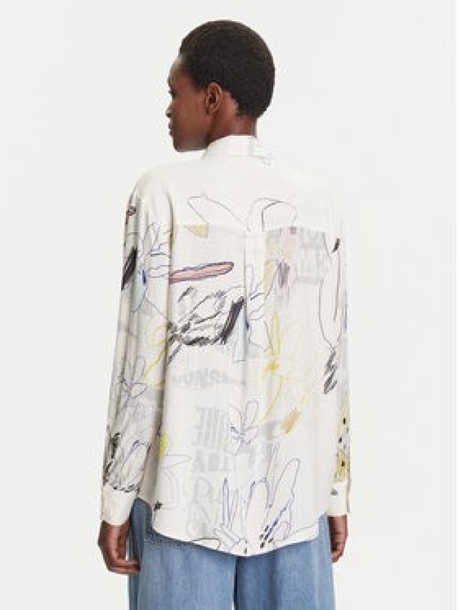 Desigual Koszula Newsarty 25WWCW14 Biały Loose Fit