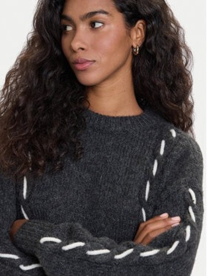 Vero Moda Sweter Ilina 10334866 Szary Loose Fit