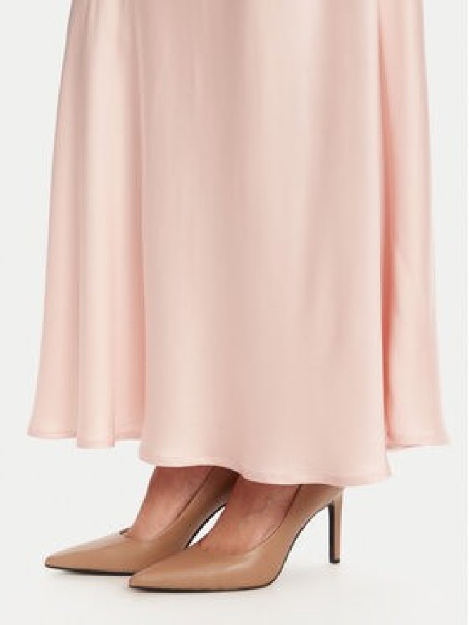 ViCOLO Spódnica maxi TD0472 Różowy Slim Fit