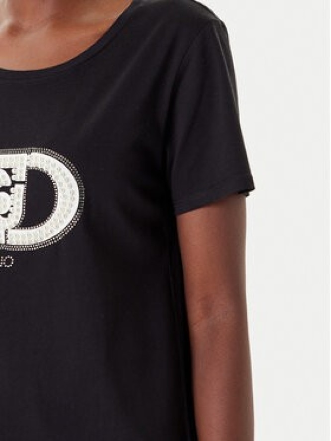 Liu Jo Sport T-Shirt TF5280 JS923 Czarny Regular Fit