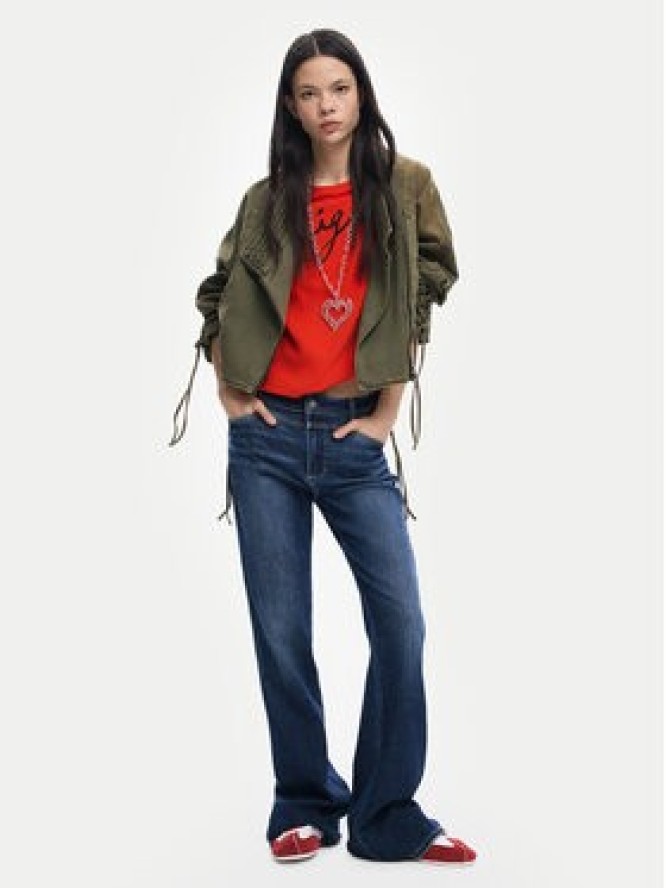 Desigual T-Shirt Florencia 26SWTK07 Czerwony Regular Fit