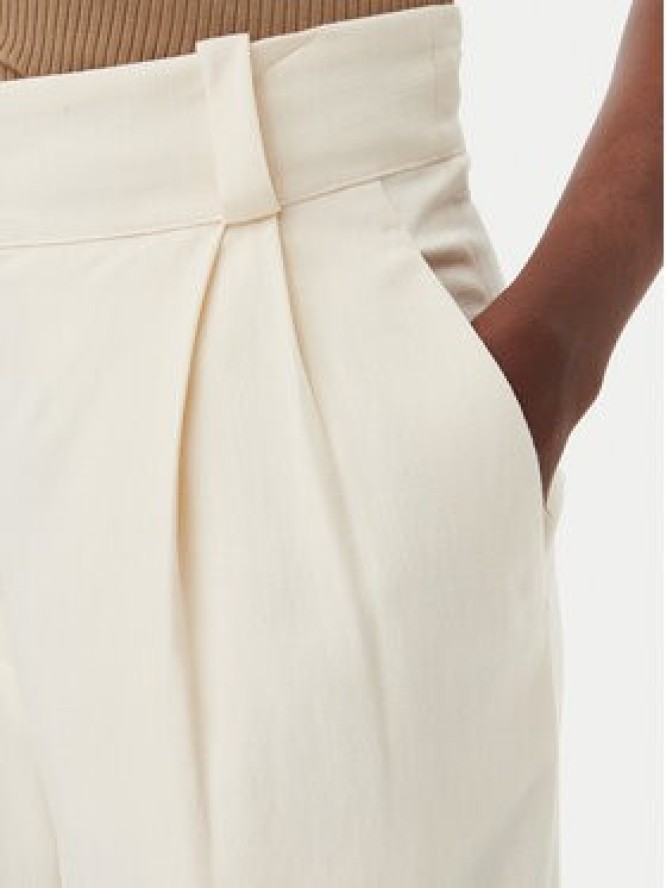 IVY OAK Spodnie materiałowe Prescilla Ann IO115176 Écru Wide Leg