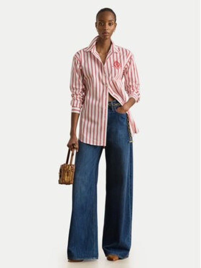 LAUREN RALPH LAUREN Koszula 200P08746002 Czerwony Relaxed Fit