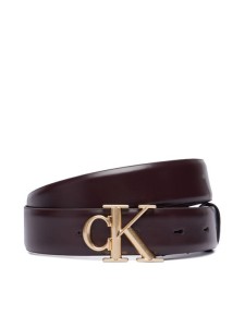 Calvin Klein Torebka Round Ck Buckle 30Mm Belt Smooth LV04F7074G Kremowy