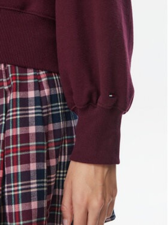 Tommy Jeans Bluza Arch DW0DW23455 Bordowy Oversize
