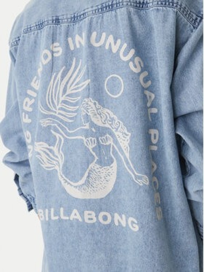 Billabong Koszula jeansowa Down The Coast EBJWT00122 Niebieski Oversize