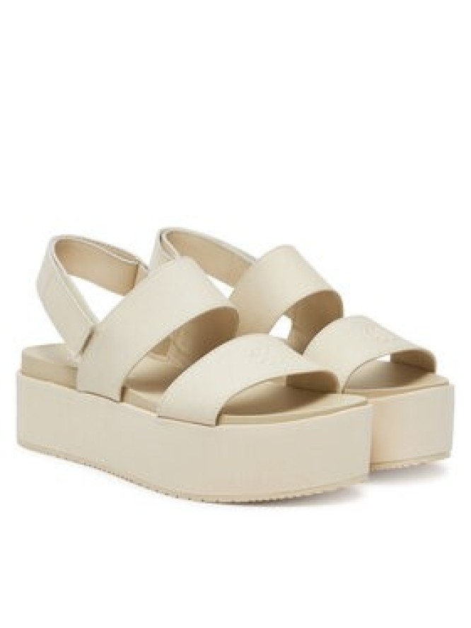 Calvin Klein Jeans Sandały Flatform Sandal Sling In YW0YW01788 Écru
