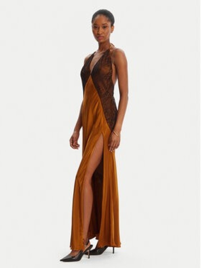 Bardot Sukienka wieczorowa Estrella Haltrel 59977DB Brązowy Regular Fit