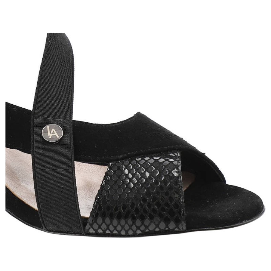 Czarne Sandały Lamanti Wygodne Buty Na Lato