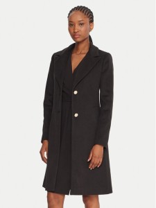 Rinascimento Płaszcz przejściowy CFC0126117003 Czarny Regular Fit