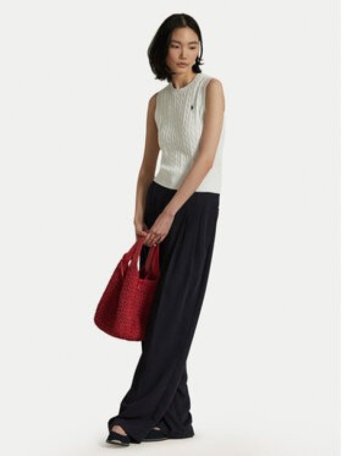 Polo Ralph Lauren Sweter 211971882001 Biały Slim Fit