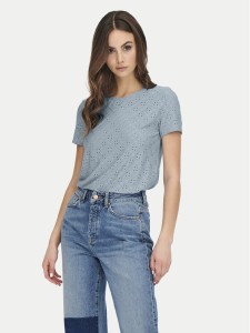 JDY T-Shirt 15158450 Błękitny Regular Fit