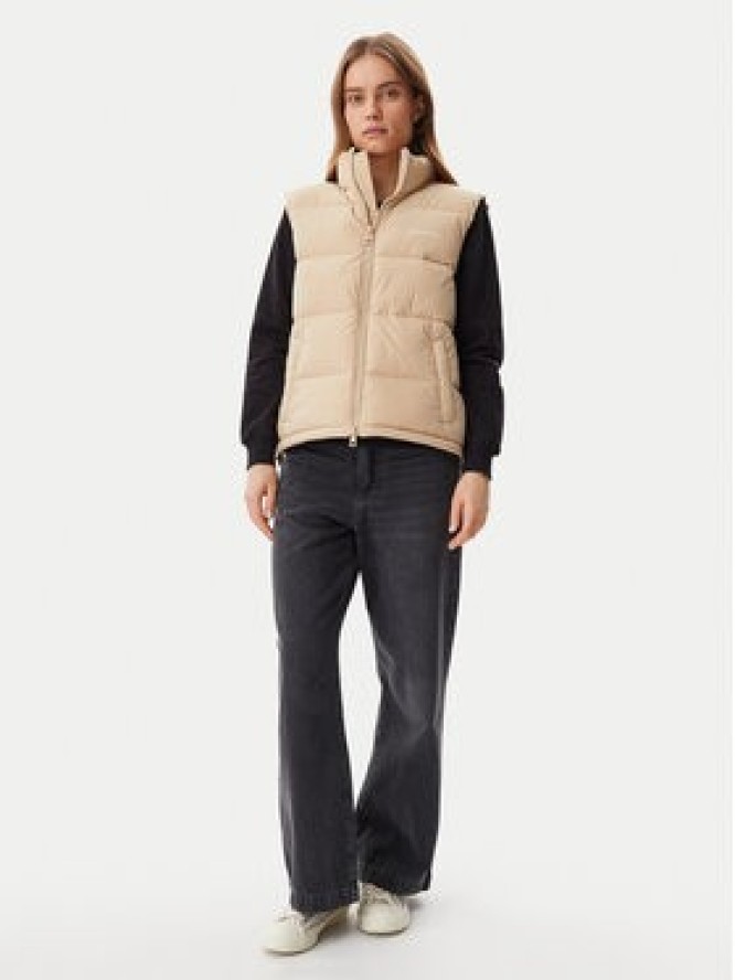 Guess Jeans Bezrękawnik W4BN59 WGII2 Beżowy Regular Fit