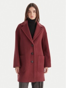 MAX&Co. Płaszcz wełniany 2526016023200 Bordowy Regular Fit