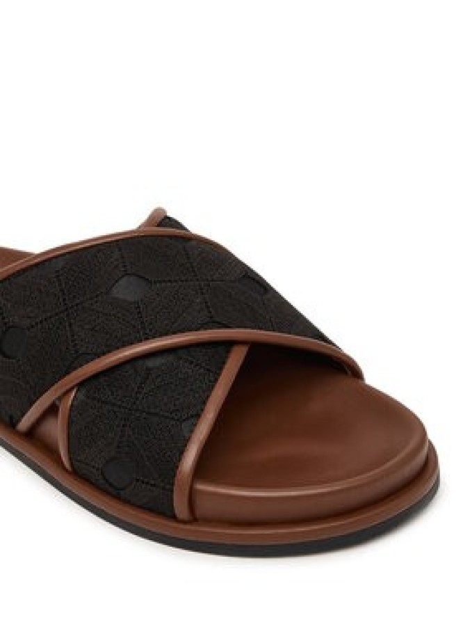 Max Mara Beachwear Klapki Peonie 2616521019650 Czarny