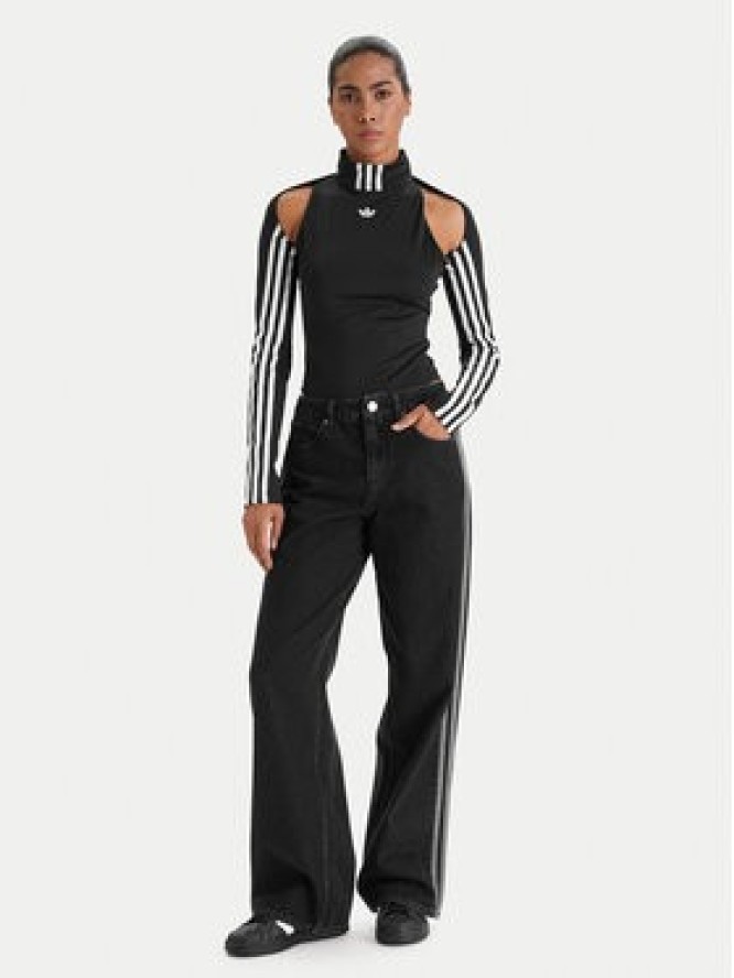 adidas Jeansy Firebird KD2909 Czarny Regular Fit