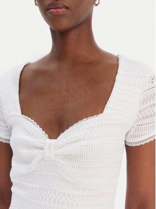 Guess Sukienka codzienna W6GK15 K2950 Biały Slim Fit